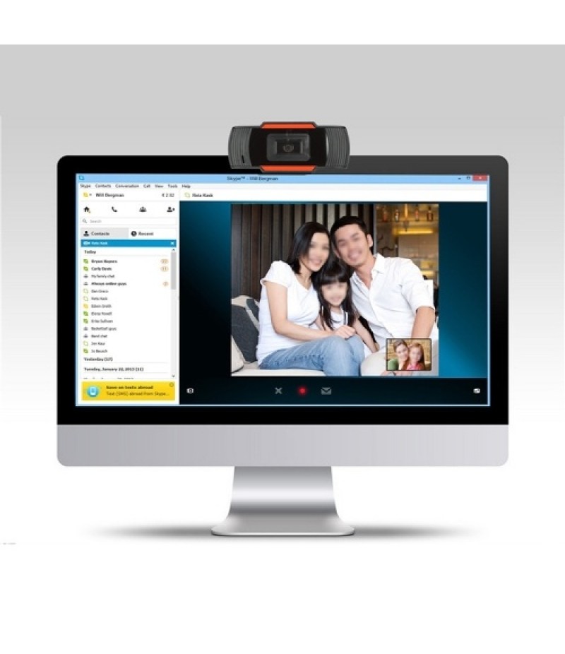 1080P 2MP Wide-Angle HD Webcam 30fps Auto Focusing Web Cam Noise-reduction MIC Laptop Computer Camera USB Plug &amp; Play with E