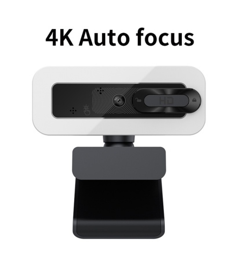 4K Auto Focus USB Webcam Driver-free Web Camera with Noise Reduction Microphone Privacy Cover for Video Chat Online Conference