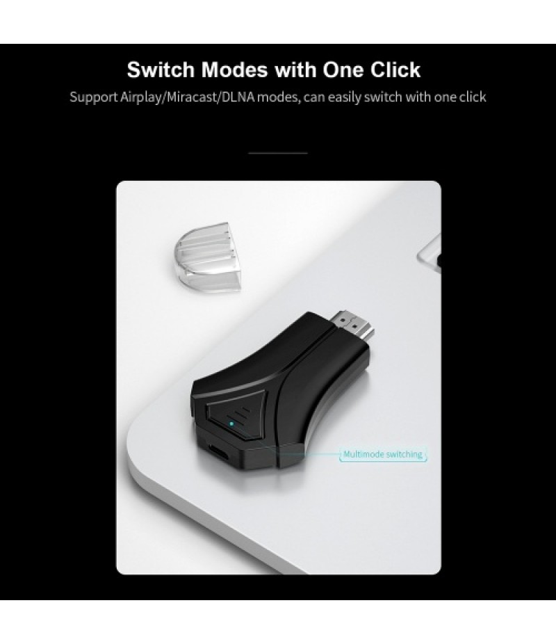 Intelligent HD Wireless Display Receiver 2.4G Wireless Dongle FHD 1080P WiFi Display Dongle Wireless Screen Converter