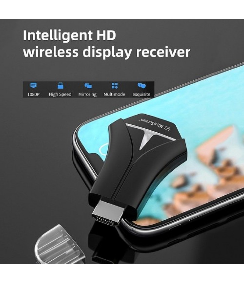 Intelligent HD Wireless Display Receiver 2.4G Wireless Dongle FHD 1080P WiFi Display Dongle Wireless Screen Converter