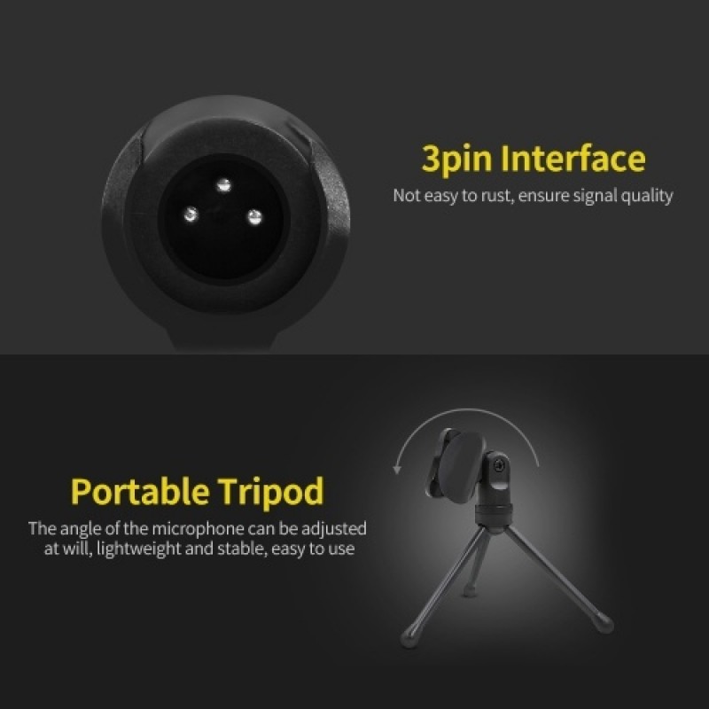 Computer Conference Microphone Omnidirectional Capacitive Desktop Microphone for Live Streaming Meeting Karaoke Voice Chat