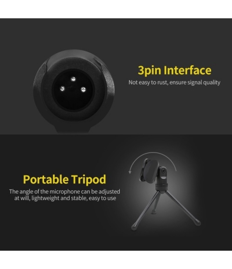 Computer Conference Microphone Omnidirectional Capacitive Desktop Microphone for Live Streaming Meeting Karaoke Voice Chat