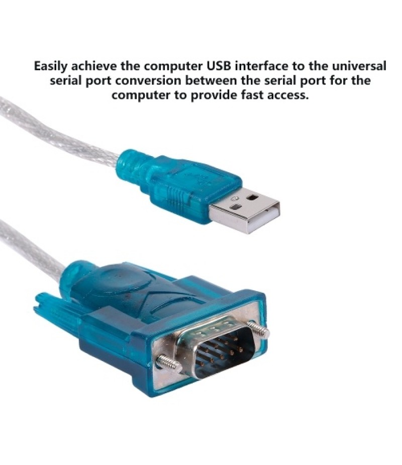 USB to RS232 Serial Port 9 Pin Cable Serial Port USB Wire With CD For Win98, 98SE, Me, 2000, XP,   Mac OS8.6, Win7-32 bit