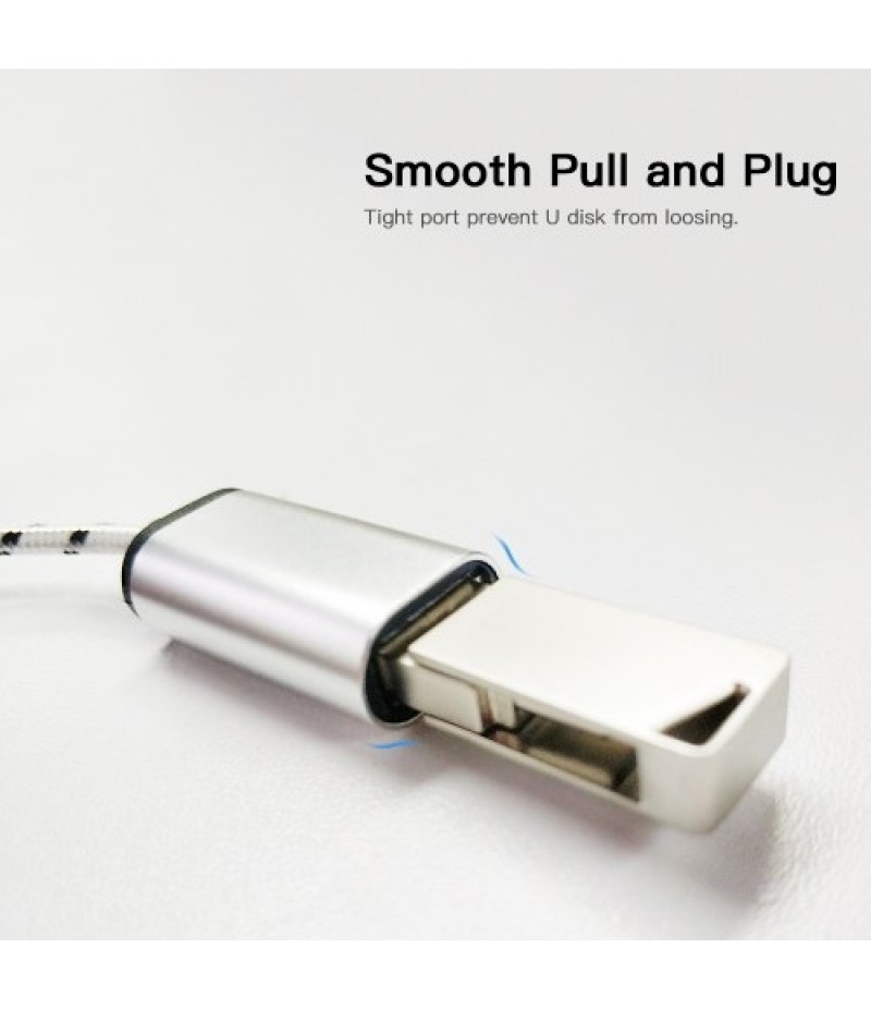 Male to USB3.0 Adapter Data Transfer Cord for iPhone(Golden)