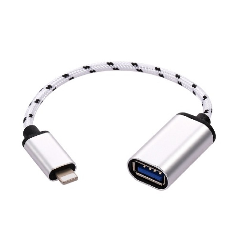 Male to USB3.0 Adapter Data Transfer Cord for iPhone(Golden)