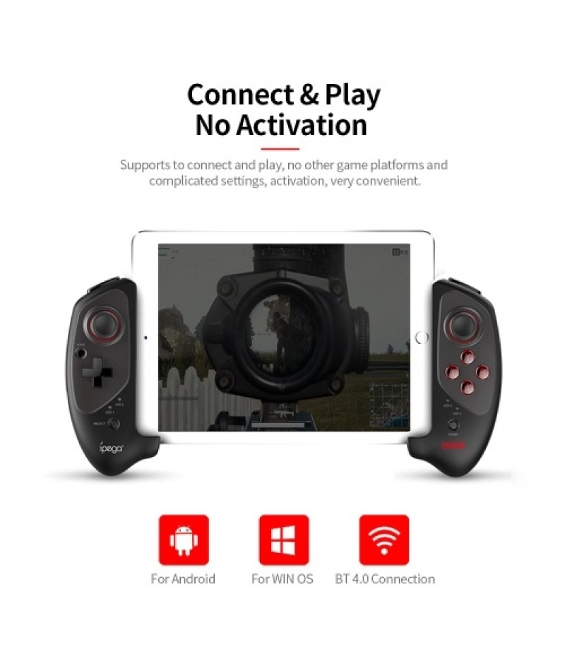  PG-9083S Game Controller BT4.0 Wireless Gamepad Stretchable Handle Joystick for Android OS