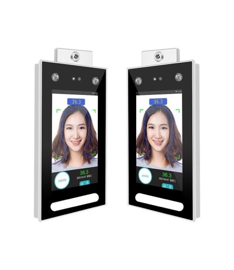 DT-10W 7inch Temperature Measurement PalmPrint Face Dynamic Recognition Terminal Device Access Control System Face Password Atte
