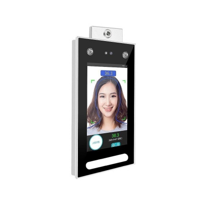 DT-10W 7inch Temperature Measurement PalmPrint Face Dynamic Recognition Terminal Device Access Control System Face Password Atte