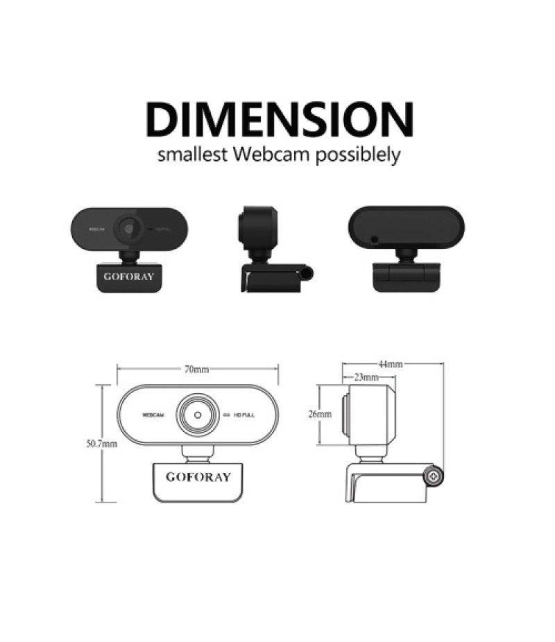 1080P 2MP HD Webcam 30fps Camera Noise-reduction Microphone Web Cam HD Laptop Computer Camera USB Plug &amp; Play with Extension