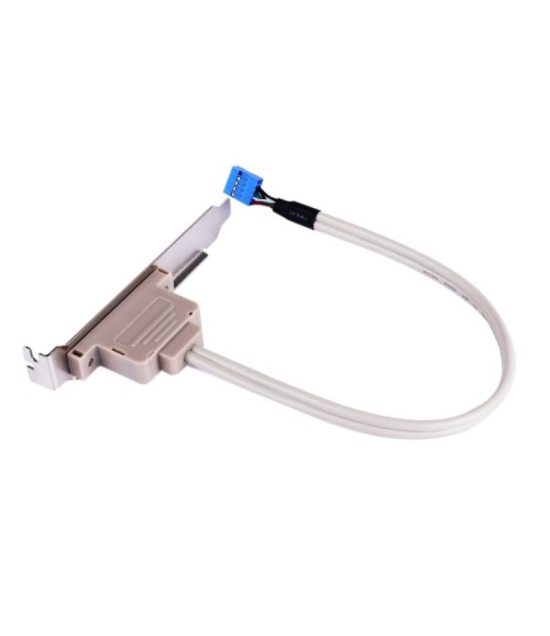 2 Ports USB 2.0 Motherboard Rear Panel Expansion Bracket to 9 Pin  Header Cable Adapter Expander Rear Brackets for PC Case