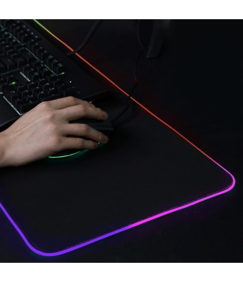 Game RGB Luminous Mouse Pad Large Size Electronic Sports Thicken Table Top Mouse Pad
