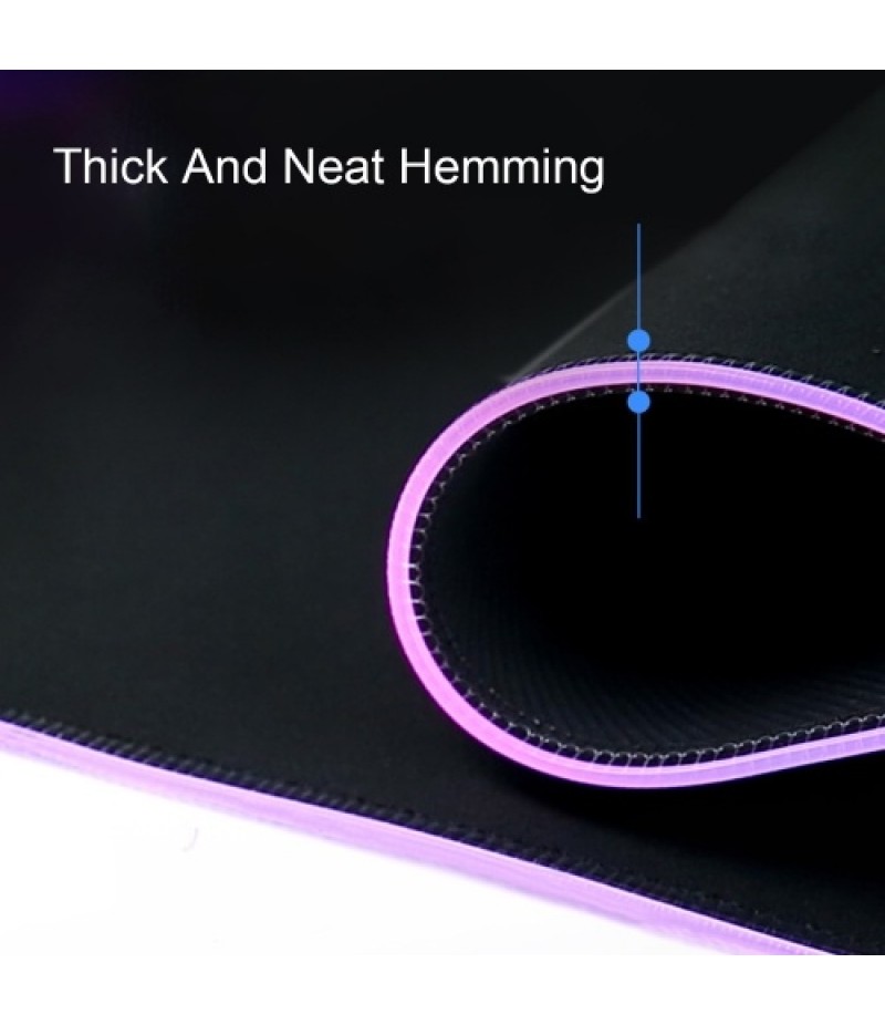 Game RGB Luminous Mouse Pad Large Size Electronic Sports Thicken Table Top Mouse Pad