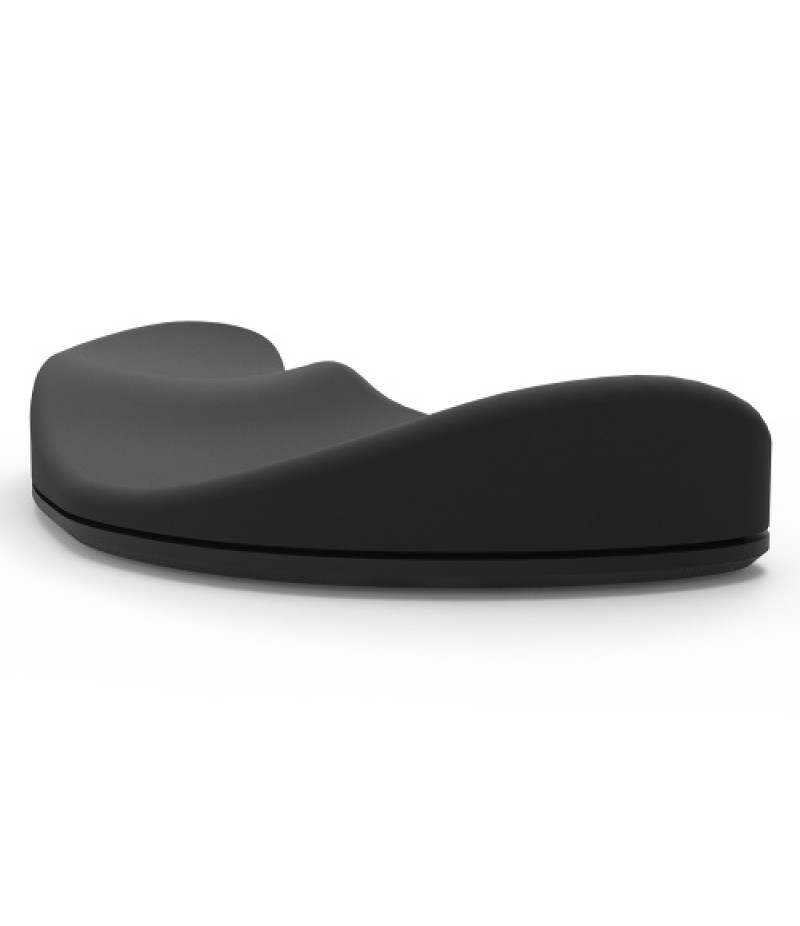 Silicone Mouse Wrist Pad Mice Wrist Rest Ergonomic Three-dimensional Surface Design Skin-friendly Smooth Movement Wrist Pad Blac