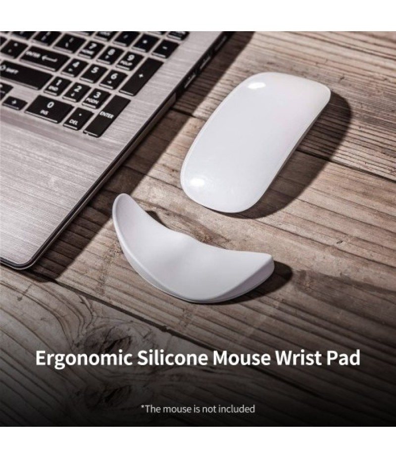 Silicone Mouse Wrist Pad Mice Wrist Rest Ergonomic Three-dimensional Surface Design Skin-friendly Smooth Movement Wrist Pad Blac