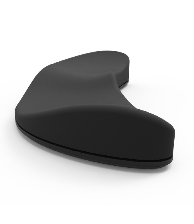Silicone Mouse Wrist Pad Mice Wrist Rest Ergonomic Three-dimensional Surface Design Skin-friendly Smooth Movement Wrist Pad Blac