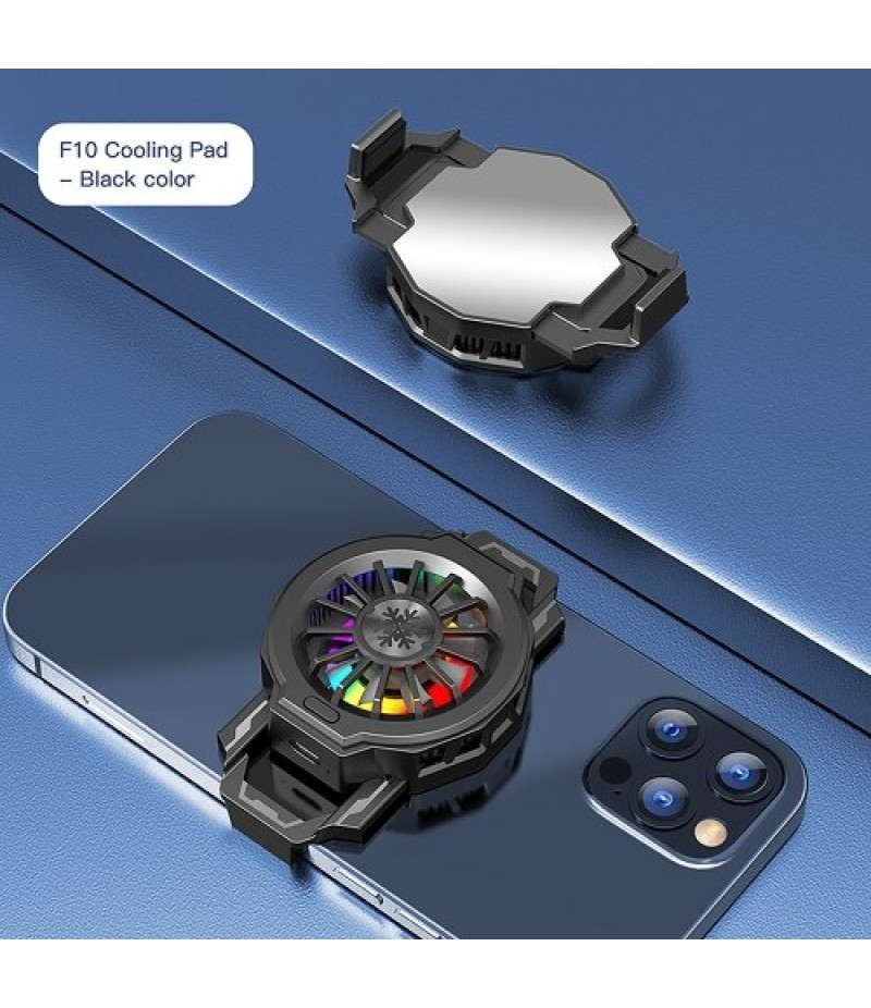 Mobile Phone Cooling Pad Fast Heat Dissipation Compatibility One Button Working noise reduction Black Buckle