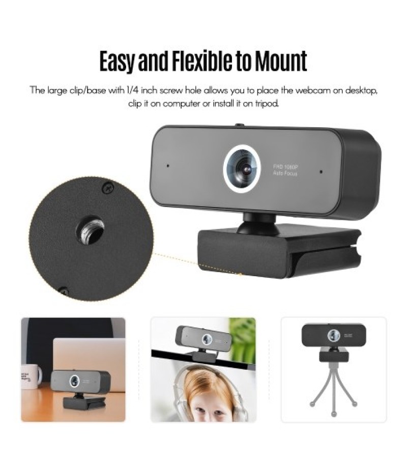 1080P Full HD USB Webcam Laptop Computer Camera