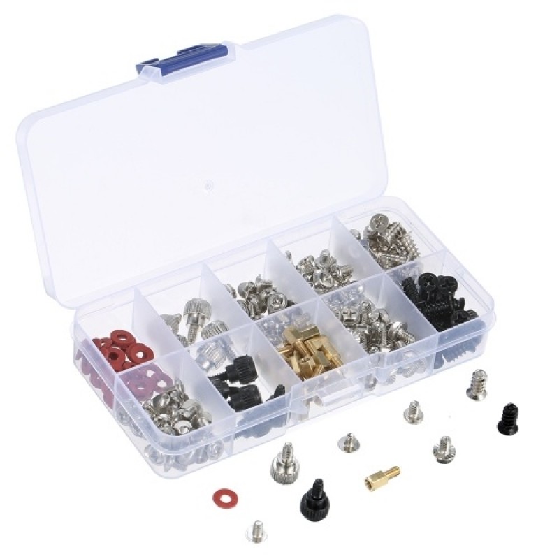 228PCS Basic Computer Screw Kit Desktop Computer Maintenance Screw Set for Computer Case Motherboard Graphics Hard Drive Fan