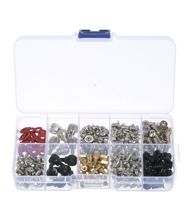 228PCS Basic Computer Screw Kit Desktop Computer Maintenance Screw Set for Computer Case Motherboard Graphics Hard Drive Fan
