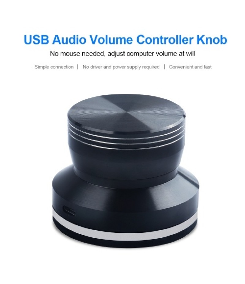  USB Audio Volume Controller Knob, Volume Adjuster Rotary Computer Speaker Volume Control Switch For Win7/8/10/XP/Mac/Vista