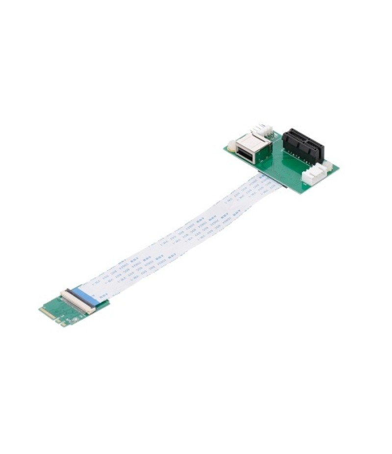 Mini PCI-E to PCI-E Extension Cord Adapter Card with Vertical Slot