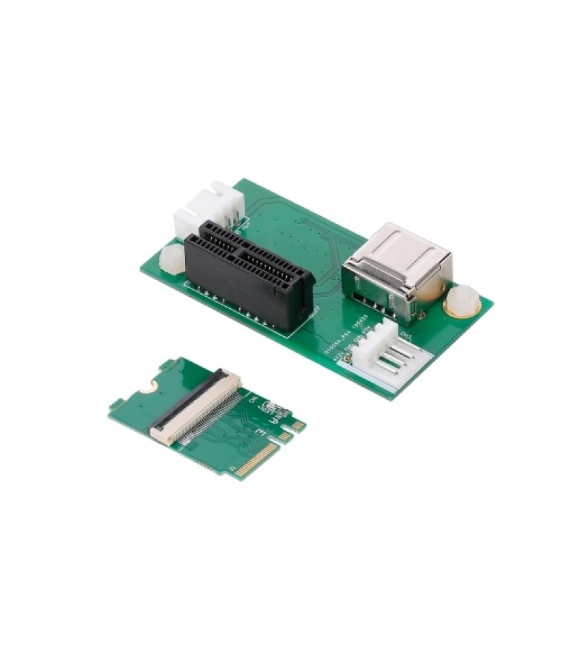 Mini PCI-E to PCI-E Extension Cord Adapter Card with Vertical Slot