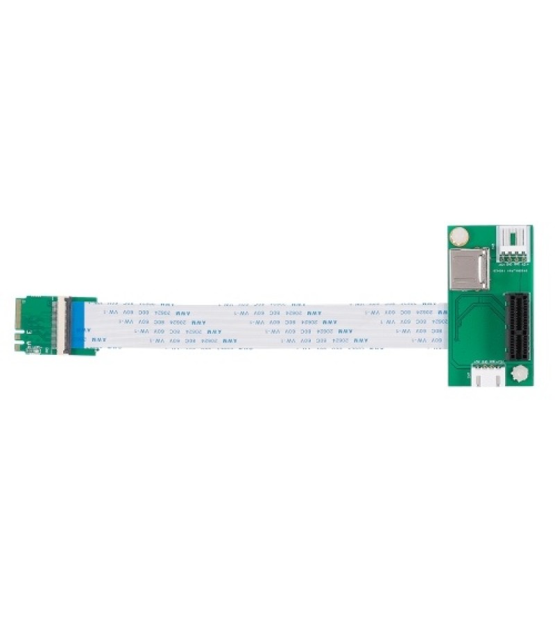 Mini PCI-E to PCI-E Extension Cord Adapter Card with Vertical Slot
