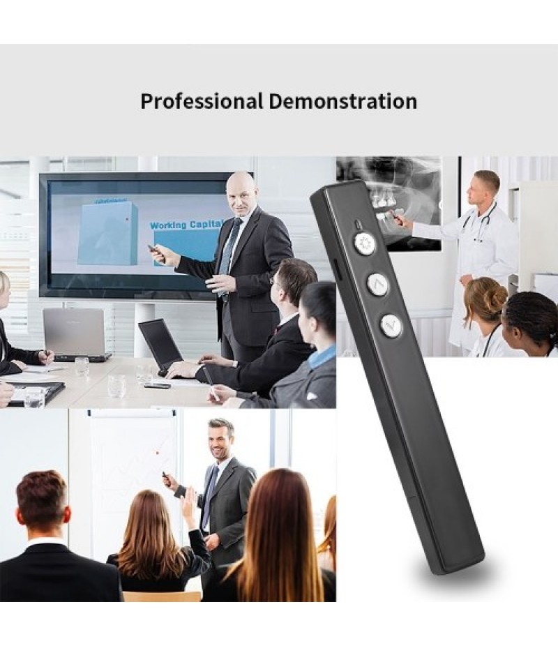 PPT Flip Pen Wireless Presenter PPT Clicker Multifunction Electronic Projection Pen Laser Flip Pen Remote Control