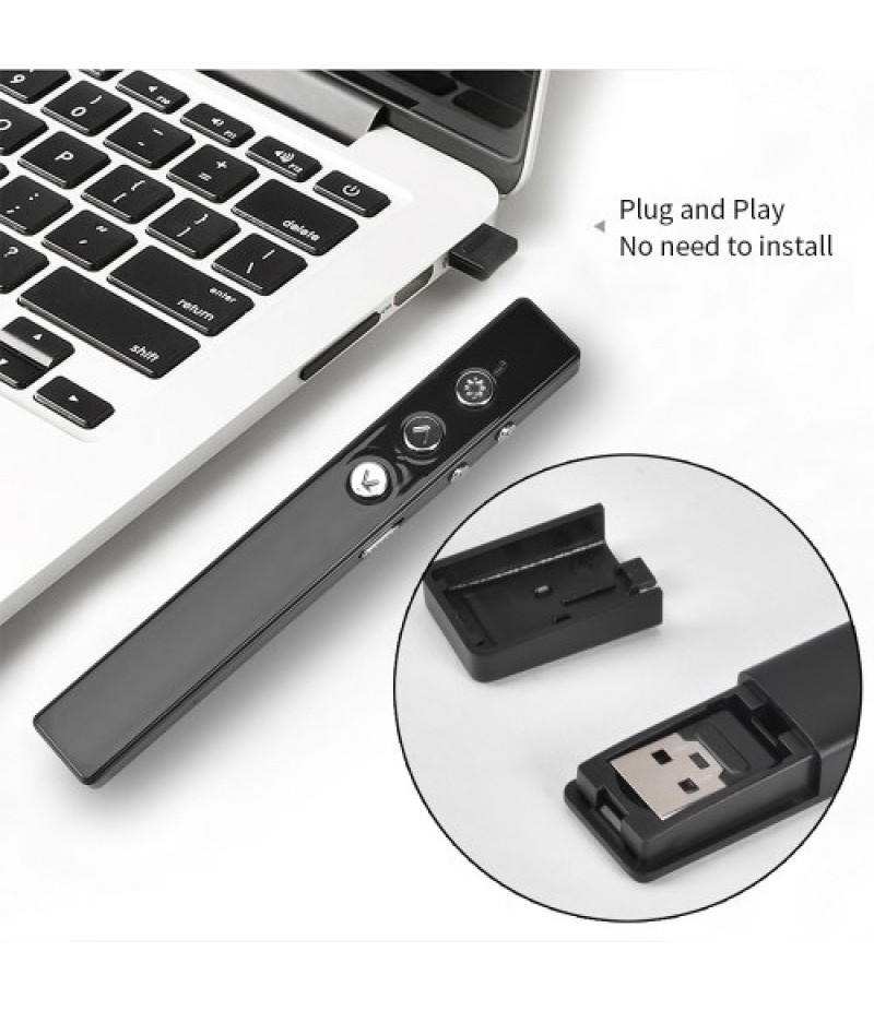 PPT Flip Pen Wireless Presenter PPT Clicker Multifunction Electronic Projection Pen Laser Flip Pen Remote Control