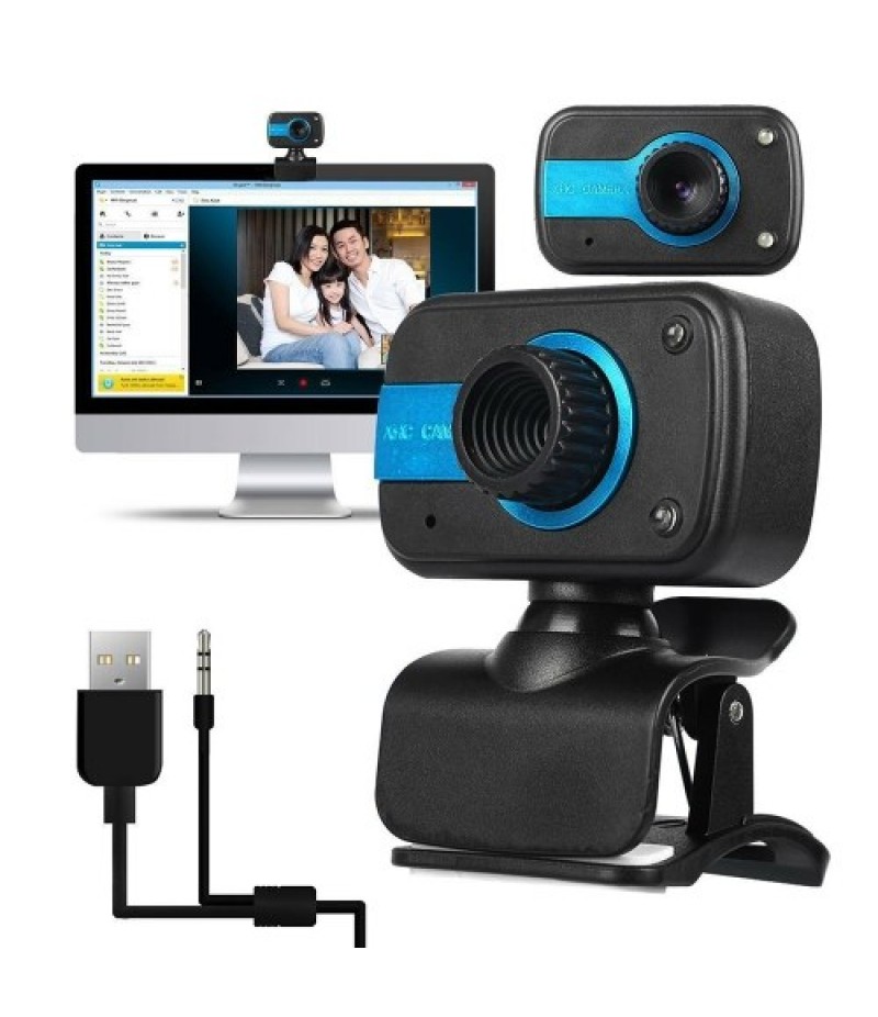 USB 2.0 12.0 Megapixel Digital Web Camera Clip-on with Microphone for Laptop Desktop Video Calling