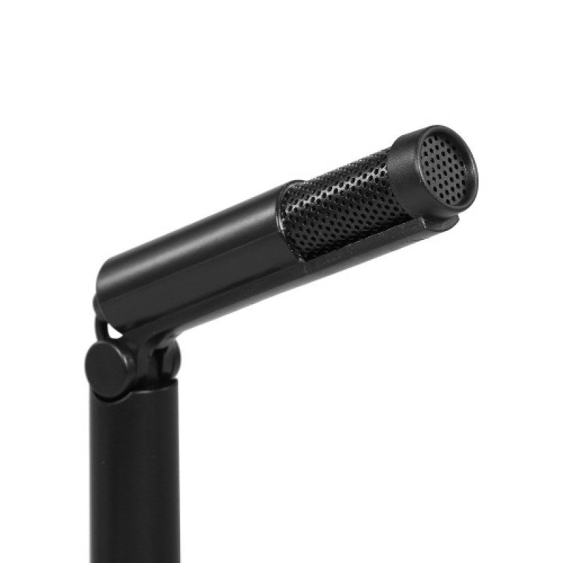3.5mm Desktop Microphone  Capacitor Microphone Conference Video Chat Recording Microphone for PC Laptop Black