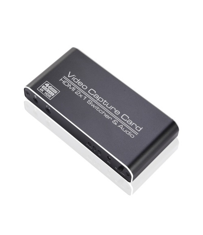 NK-X6 HDMI to USB3.0 Video Capture Card 4K 1080P HDMI 2-in-1 Switcher&amp;Audio Compatible with PS4/XBOX/Recording/Live Streamin