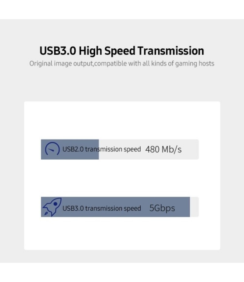 NK-X6 HDMI to USB3.0 Video Capture Card 4K 1080P HDMI 2-in-1 Switcher&amp;Audio Compatible with PS4/XBOX/Recording/Live Streamin