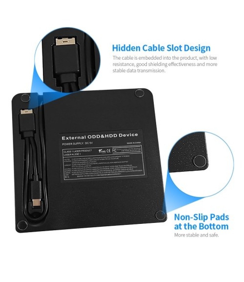 USB 3.0 Type-C External DVD Recorder