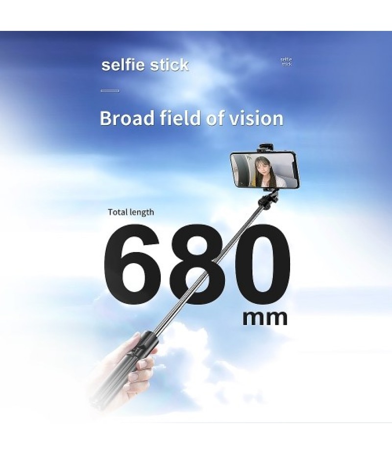 S03 Mini Selfie Stick Bluetooth 4.0 Wireless Aluminum Alloy Selfie Stick Tripod Foldable Monopods for SmartPhones Camera