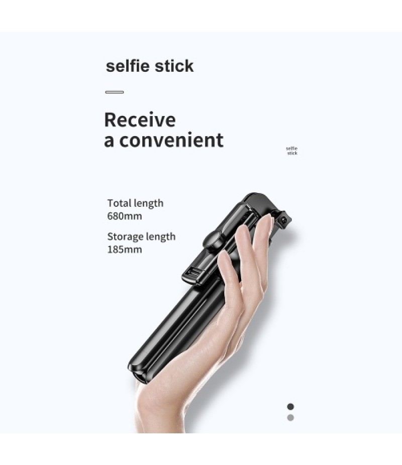 S03 Mini Selfie Stick Bluetooth 4.0 Wireless Aluminum Alloy Selfie Stick Tripod Foldable Monopods for SmartPhones Camera