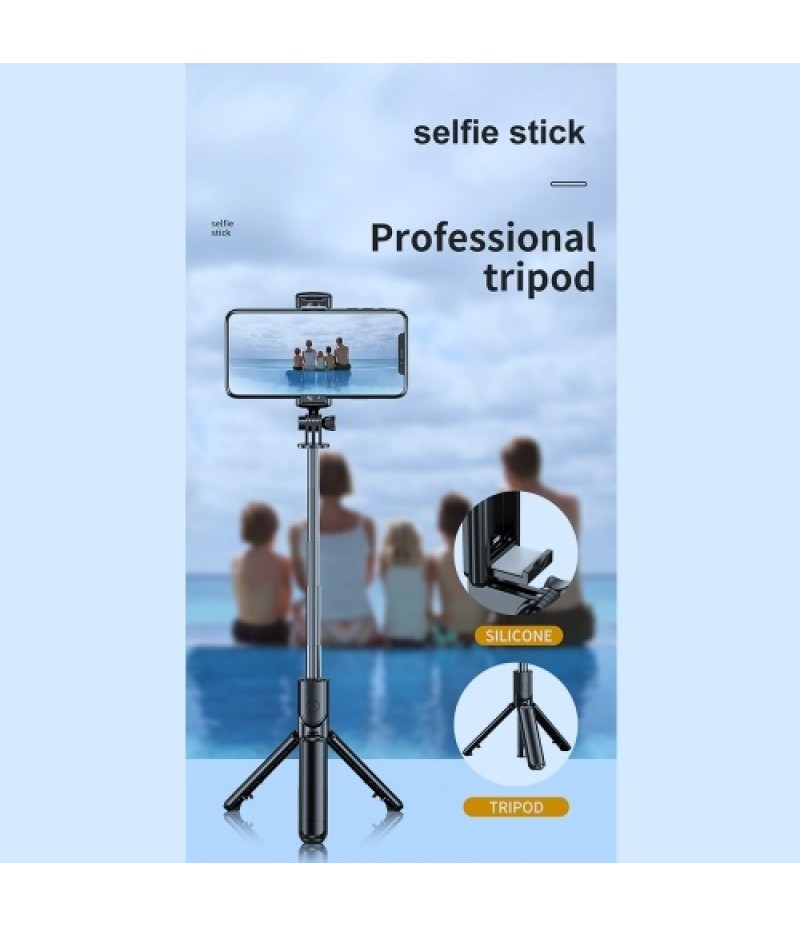 S03 Mini Selfie Stick Bluetooth 4.0 Wireless Aluminum Alloy Selfie Stick Tripod Foldable Monopods for SmartPhones Camera