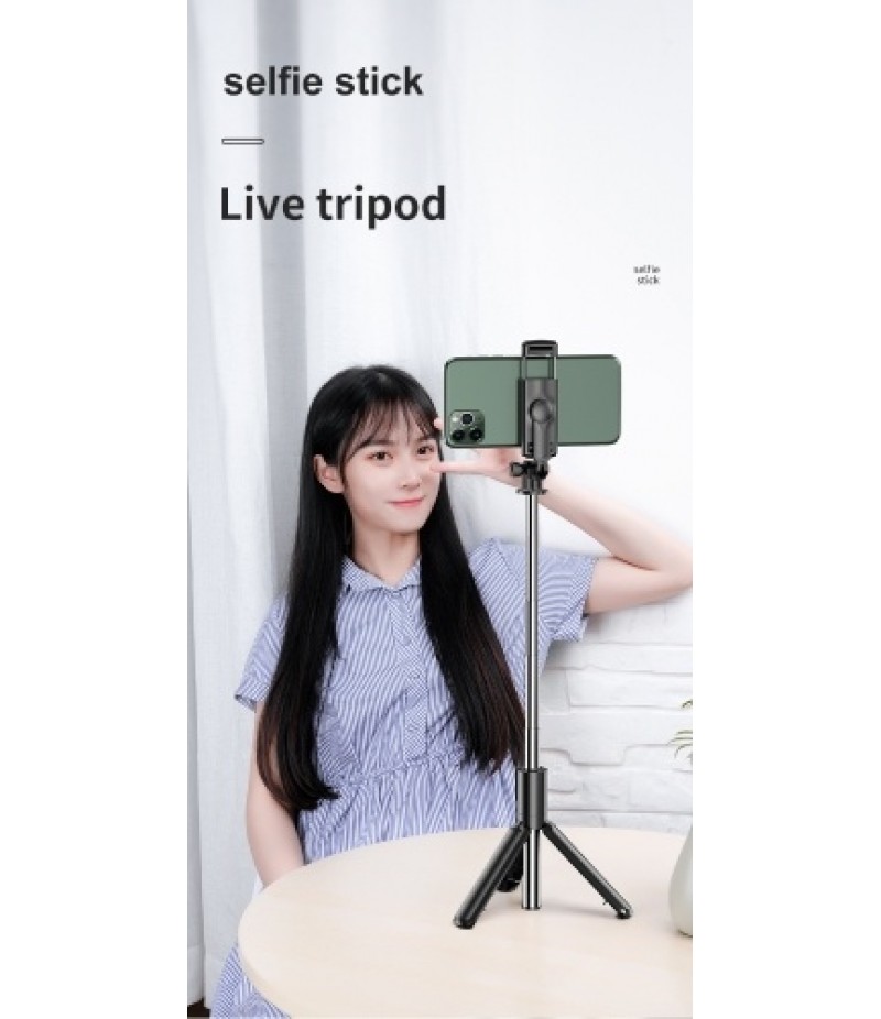 S03 Mini Selfie Stick Bluetooth 4.0 Wireless Aluminum Alloy Selfie Stick Tripod Foldable Monopods for SmartPhones Camera