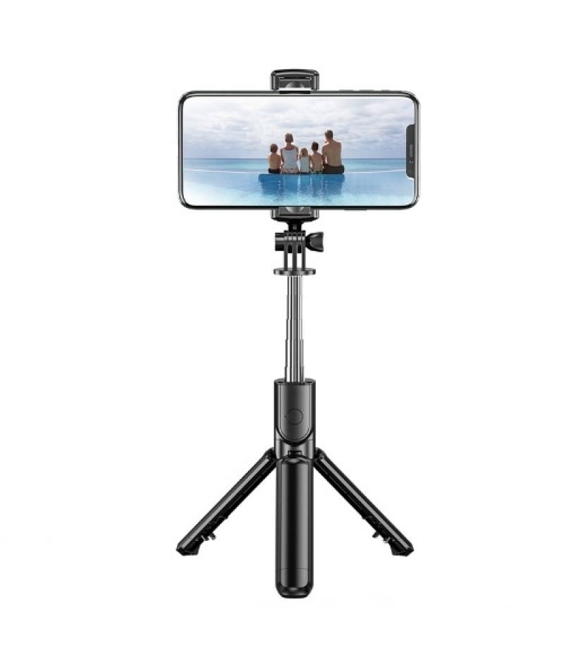 S03 Mini Selfie Stick Bluetooth 4.0 Wireless Aluminum Alloy Selfie Stick Tripod Foldable Monopods for SmartPhones Camera