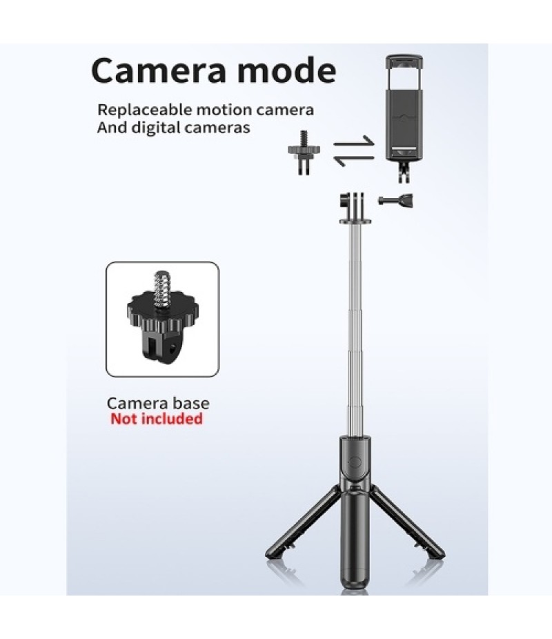 S03 Mini Selfie Stick Bluetooth 4.0 Wireless Aluminum Alloy Selfie Stick Tripod Foldable Monopods for SmartPhones Camera