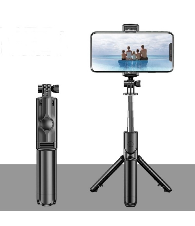 S03 Mini Selfie Stick Bluetooth 4.0 Wireless Aluminum Alloy Selfie Stick Tripod Foldable Monopods for SmartPhones Camera