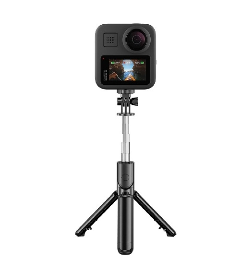 S03 Mini Selfie Stick Bluetooth 4.0 Wireless Aluminum Alloy Selfie Stick Tripod Foldable Monopods for SmartPhones Camera