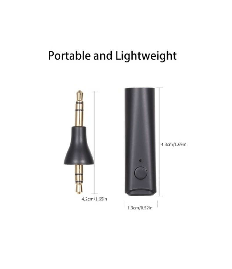 BT Receiver Mini Wireless 5.0 Music Receiver 3.5mm AUX Audio Jack Stereo Music Adapter for Car/Home/Speaker