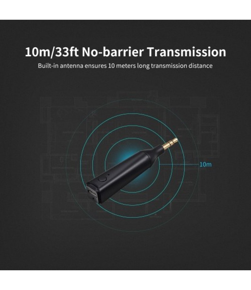 BT Receiver Mini Wireless 5.0 Music Receiver 3.5mm AUX Audio Jack Stereo Music Adapter for Car/Home/Speaker