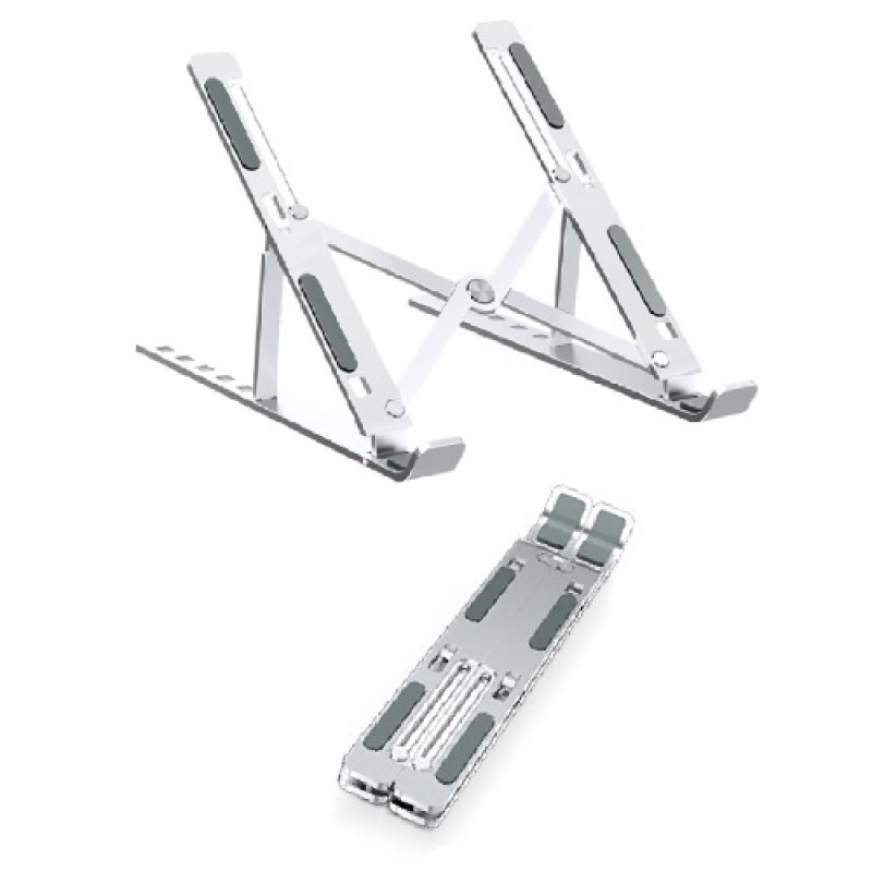 Laptop Stand 6-Level Adjustable Height Computer Holder Bracket  Foldable Bendable Non-slip Notebook Holders for Home Off
