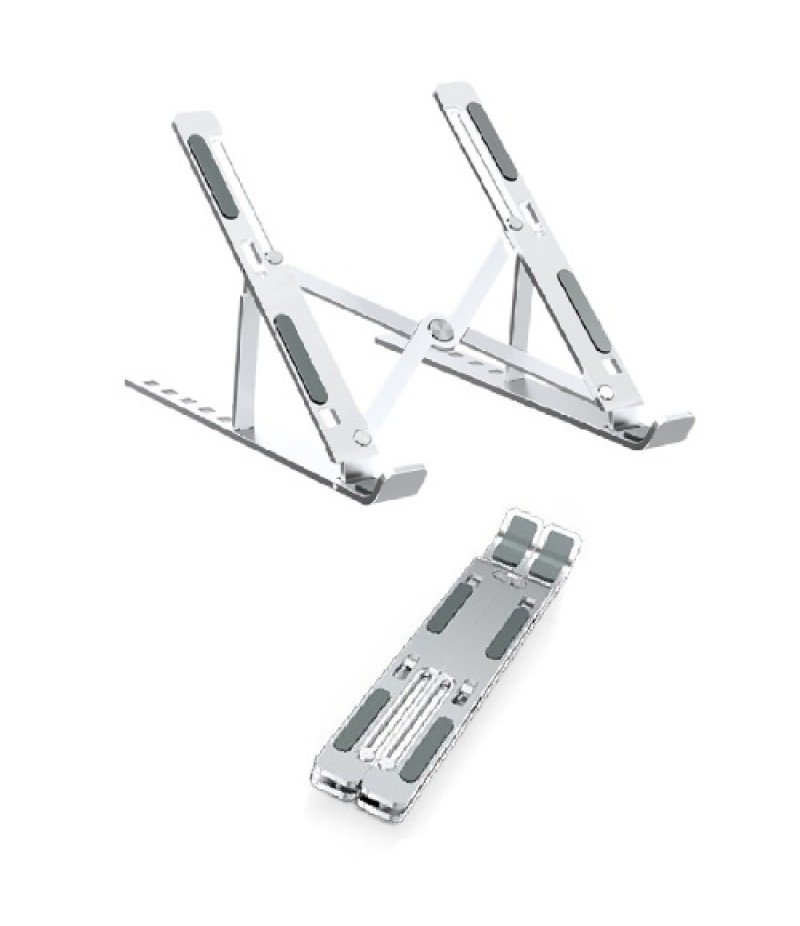Laptop Stand 6-Level Adjustable Height Computer Holder Bracket Portable Foldable Bendable Non-slip Notebook Holders for Home Off