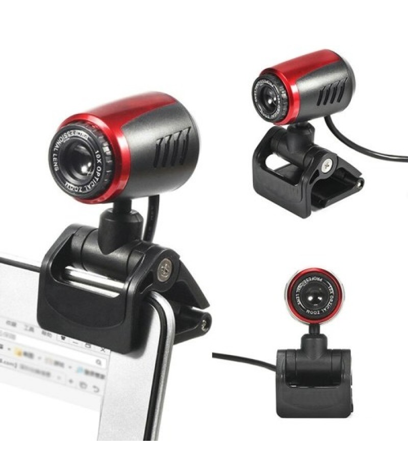 USB Webcam 480P Web Cam Clip-on Digital Web Camera with Microphone for Laptop PC Computer