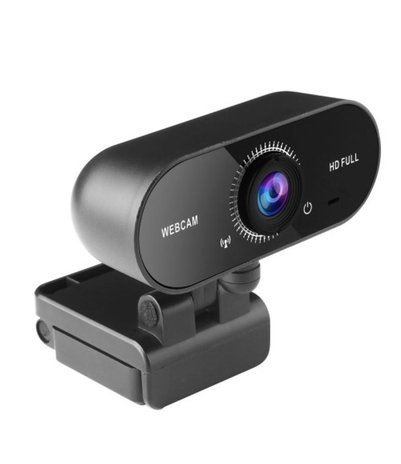 1080P Clip-on USB Webcam with Noise Canceling Mic Support Flexible Rotation/Auto Focus/Auto Adjusting Lighting Condition
