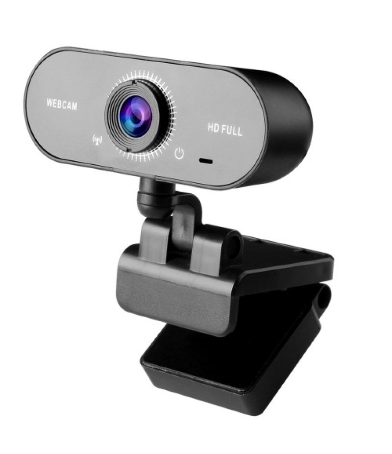 1080P Clip-on USB Webcam with Noise Canceling Mic Support Flexible Rotation/Auto Focus/Auto Adjusting Lighting Condition