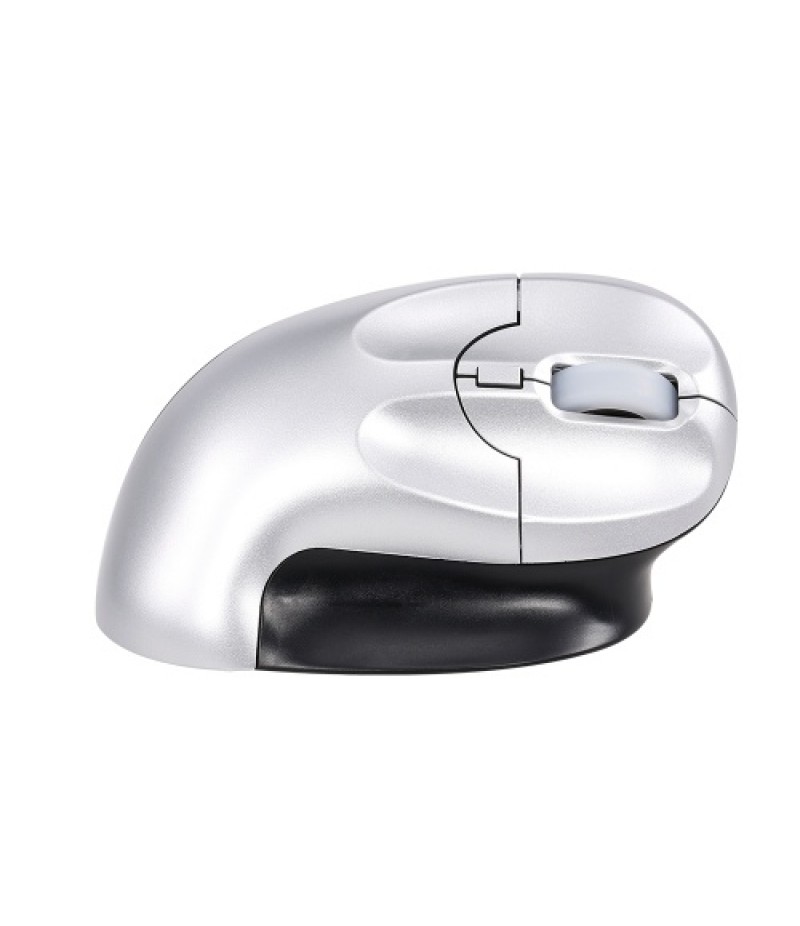 6D Wireless Optical Mouse Vertical Mouse 2.4GHz Gaming Mouse 6 Keys Ergonomic Design Mouse for PC Laptop Black+Silver